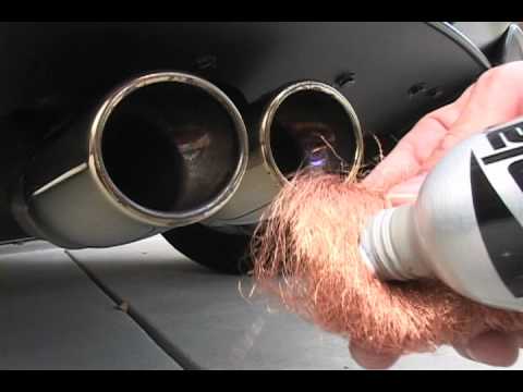 Using BORLA Exhaust Cleaner & Polish