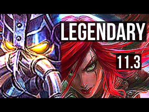 KASSADIN vs KATARINA (MID) | Legendary, Quadra, 23/2/3, 65% winrate | TR Diamond | v11.3