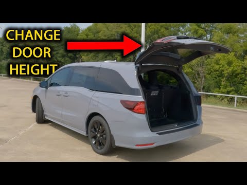Honda Odyssey Tutorials - How To Change Rear Door Height (2018 - 2023)