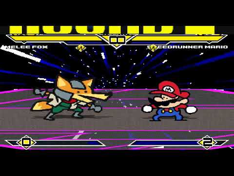 Melee Fox VS Speedrunner Mario