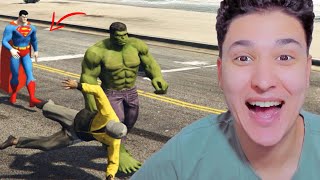 الرجل الاخضر ???? سلسة الابطال الخارقين فى قراند 5