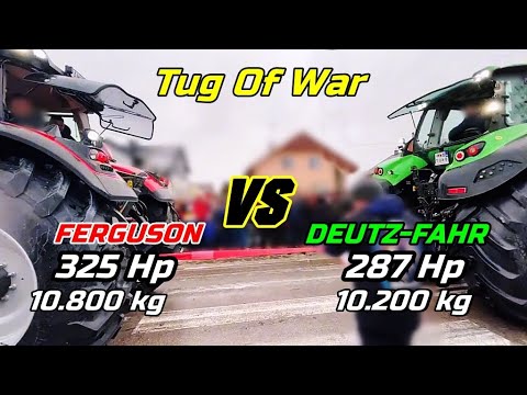 Massey Ferguson 8730 S VS Deutz-Fahr 8280 TTV - Tug Of War match/Which wins? [1080p] #Shorts