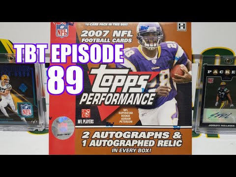 2007 Topps Performance Football Hobby Box Opening. Throwback Thursday Episode 89