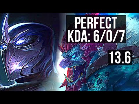 SHEN vs TRUNDLE (TOP) | 6/0/7, 1800+ games, 1.2M mastery, Dominating | KR Master | 13.6
