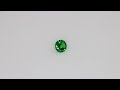 Tsavorite, round cut, 0.45 ct Video 1