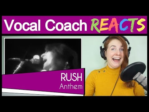 Vocal Coach reacts to Rush - Anthem (Geddy Lee Live)