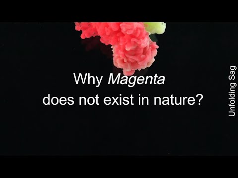 Why MAGENTA does not exist in nature?