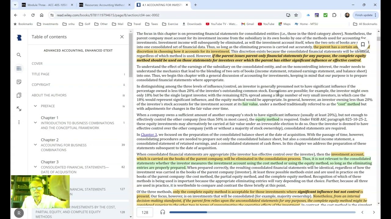 SNHU ACC 405 Module 3 Paper