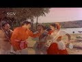 Manjula Shouting On Dr Rajkumar Sampathige Saval Kannada Movie Comedy Scenes