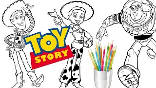 Toy Story para colorir Disney Pixar Jogo de Pintar Desenhos Video infantil   Brinquedos Animao