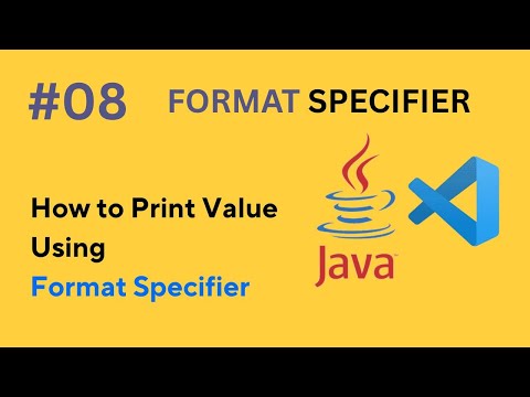#08 Java Format Specifiers Explained - printf()  (2025)