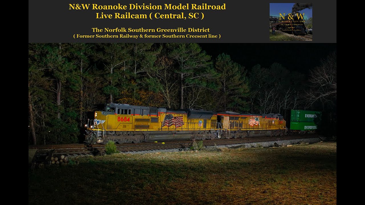 Live webcam view of Norfolk Southern Greenville District Railcam