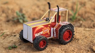 How to Make Matchbox Tractor At Home  Amazing DIY 