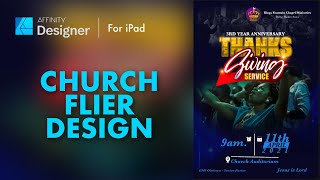CHURCH FLIER DESIGN | AFFINITY DESIGNER FOR iPAD TUTORIAL