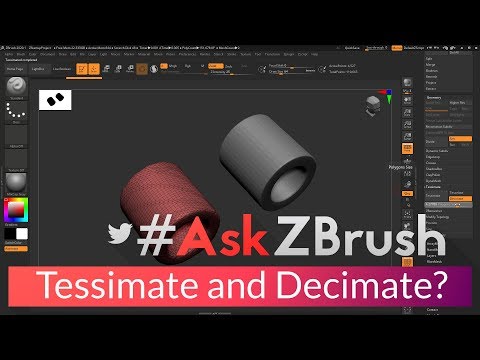 #AskZBrush - "What does Tessimate and Decimate mean?"
