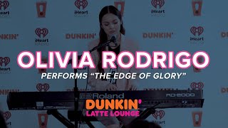 Olivia Rodrigo Performs &quot;The Edge Of Glory&quot; Live | Dunkin&#39; Latte Lounge