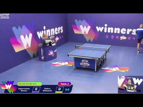 WINners CUP table 2  11.01 Zaporozhets Roman - Ziakun Aleksandr   15:30