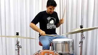 Video thumbnail for Caixa Pearl Free Floater Aluminum 14x8" snare drum sound check by Batera Clube Drum Shop