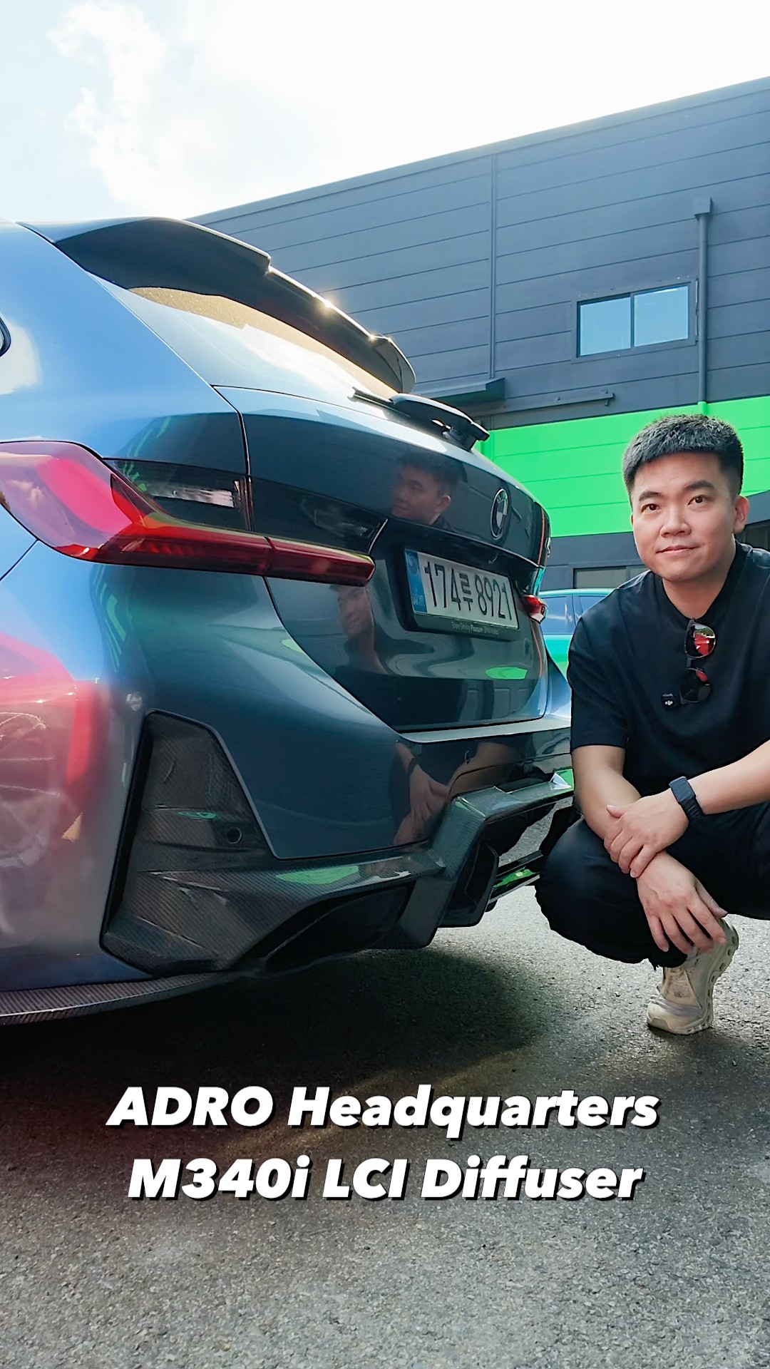BMW M340i LCI × ADRO Rear Diffuser ตัวใหม่ล่าสุด — ถ่ายถึงหน้า ADRO HQ #Shorts