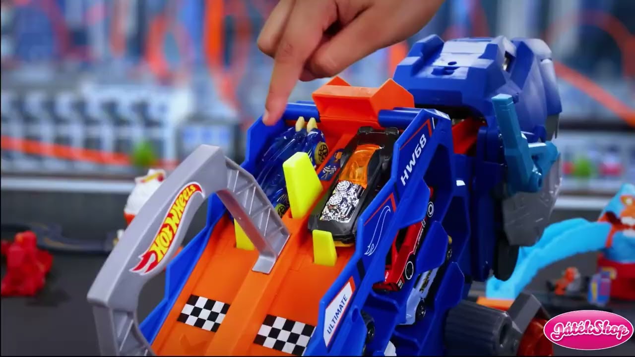 Hot Wheels City: Átalakítható Ultimate Autószállító T-Rex - Mattel videó