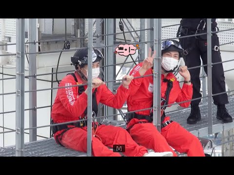 Run BTS-Suga and RM doing their Penalty in 541m height Building