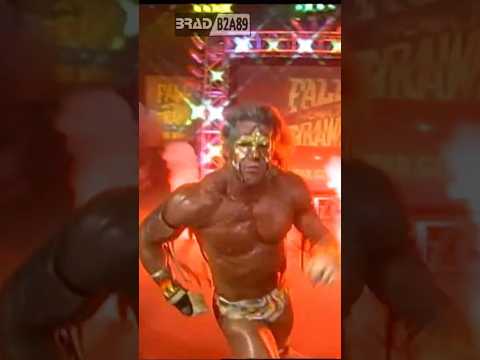 The Ultimate Warrior makes his entrance WCW Fall Brawl