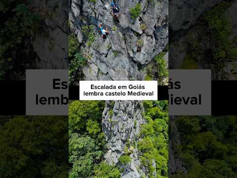 Escalada em Niquelândia-GO lembra castelo medieval!! 🏰🧗🏻