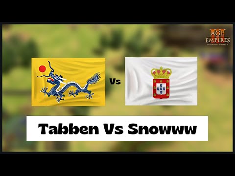 Age of Empires 3- China Vs Port | Tabben Vs Snowww | Aoe3 DE | Definitive Edition