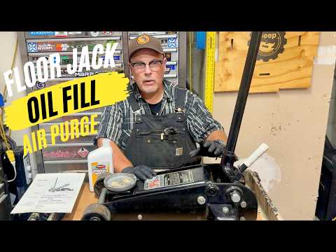 How To Fill And Bleed A Hydraulic Floor Jack (Purge Air)