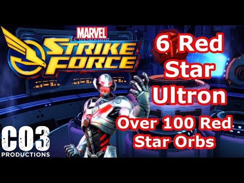 Ultron to 6 Red Star - 100+ Red Star Opening - MSF - Marvel Strike Force