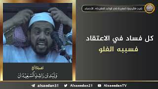 صورة كل فساد في الاعتقاد فسببه الغلو