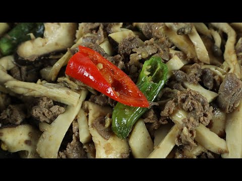 버섯을 꼭 데쳐주세요! 한식당 궁중버섯볶음 정말 쉽게 알려드려요~