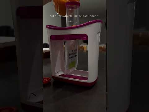 How I make baby pouches at home! #babyfood #babyfoodrecipe #baby