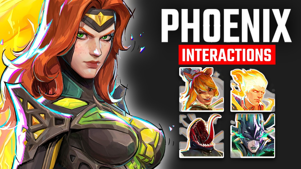 All PHOENIX Interactions (Jean Grey) | Marvel Rivals Season 3.0 - YouTube
