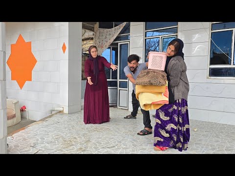 The second wife asks her husband for money to go and support her family, but the husband refuses.