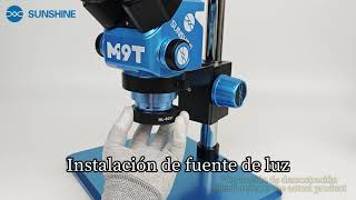 Instrucciones del microscopio M9T