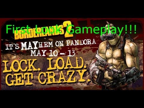 BorderLands 2 New DLC Character Psycho First Look!!! Action Skill Rampage!!!