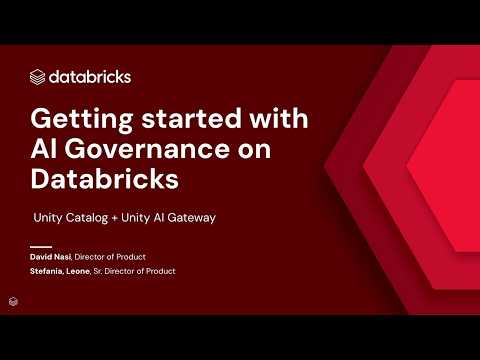 Watch: Getting started with AI Governance on Databricks