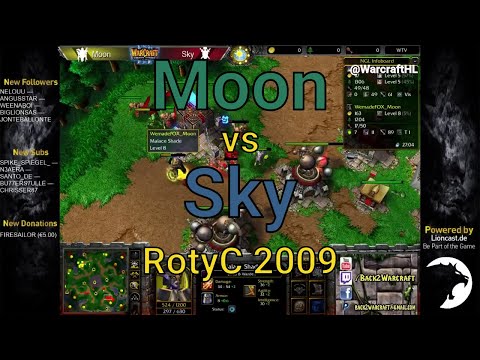 Warcraft 3: Moon [NE] vs Sky [HU] - RotyC 2009 | Historical Highlights