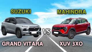 Maruti Suzuki Grand Vitara vs Mahindra XUV 3XO Comparison