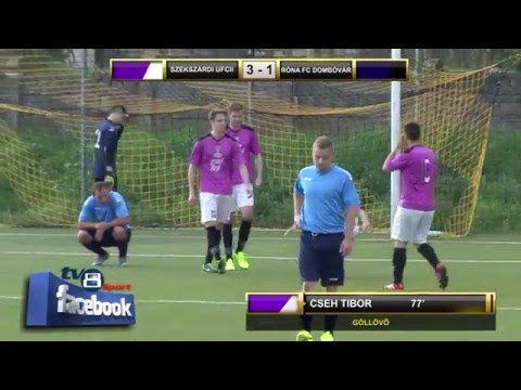 22.gól    23.forduló   SZEKSZÁRDI UFC II. - RÓNA FC DOMBÓVÁR 3:1 (2:1)