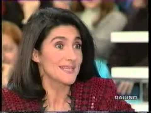 Anna Marchesini intervista a Domenica in 1997 1a parte