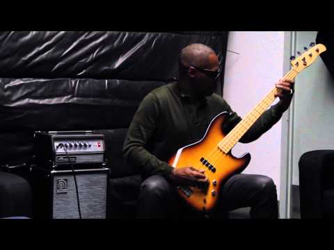 Armand Sabal-Lecco w/ a Berndt XSP Prototype Bass at NAMM 2014