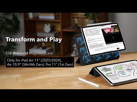 Présentation de la coque magnétique Rebound pour iPad Air 11″ (2025/2024), Air 10,9″ (5ᵉ/4ᵉ génération) et iPad Pro 11″