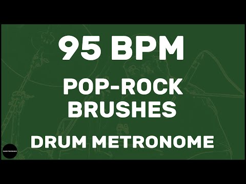 Pop-Rock Brushes | Drum Metronome Loop | 95 BPM