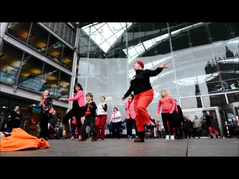 Norwich Rising flash mob dance at The Forum