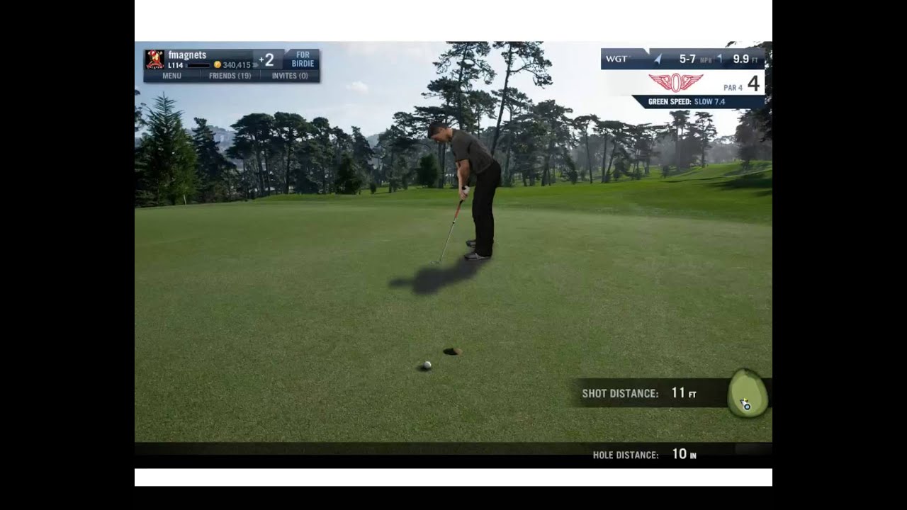 WGT World Golf Tour - putt elevation displayed as 1 inch lower than it actually is