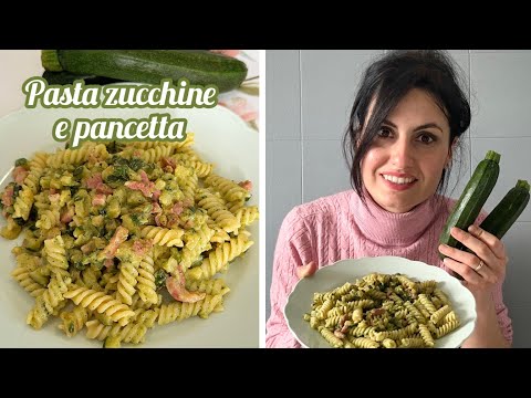 Pasta zucchine e pancetta