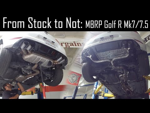 From Stock to Not: MBRP Golf R MK7/7.5 Unbox & Install