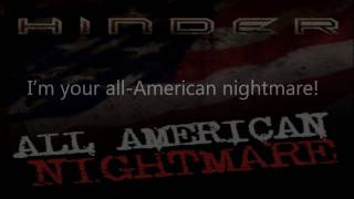Hinder - All American Nightmare - Lyrics (hi-def).wmv